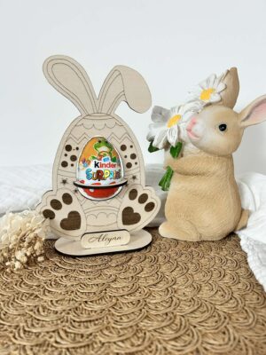 Lapin support œuf Kinder